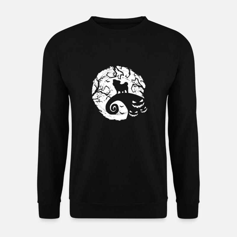 Halloween Mops - Unisex Pullover - Schwarz