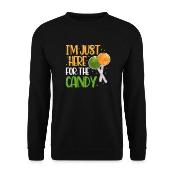 Halloween sweets Lolli sweet sour - Unisex Sweatshirt - black - Front - Alina (178cm) & Michal (187cm)