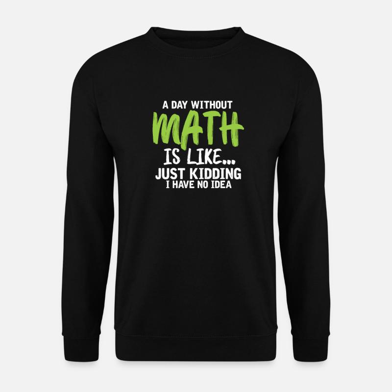 math - Sweat-shirt Unisexe - noir