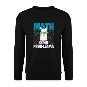 math - Sweat-shirt Unisexe - noir - Devant - Alina (178cm) & Michal (187cm)