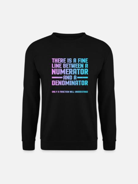 math - Sweat-shirt Unisexe - noir