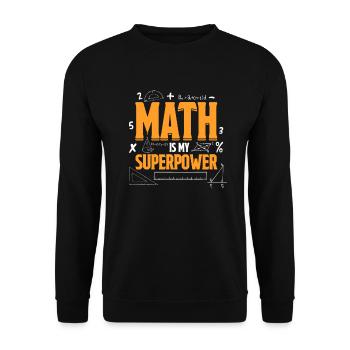 maths - Unisex Sweatshirt - black - Front - Alina (178cm) & Michal (187cm)