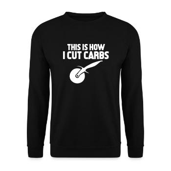 Pizza - Unisex Pullover - Schwarz - Vorne - Alina (178cm) & Michal (187cm)