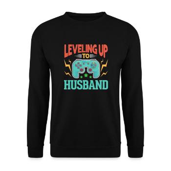wedding - Unisex Sweatshirt - black - Front - Alina (178cm) & Michal (187cm)