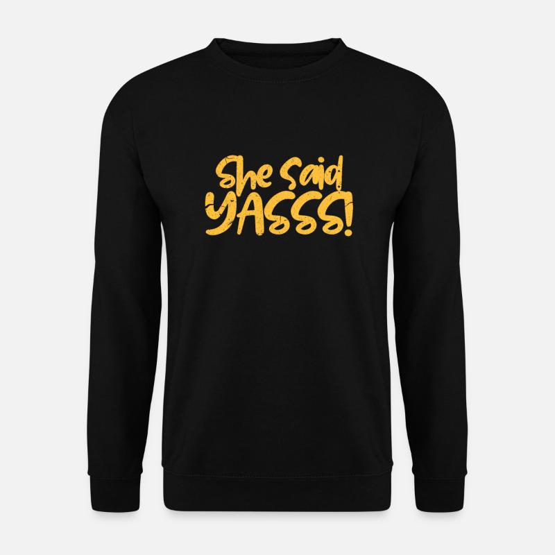 Marriage proposal marriage wedding groom - Unisex Sweatshirt - black