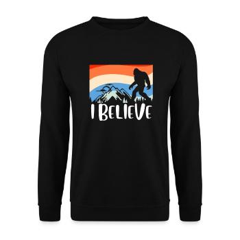Bigfoot - Unisex Sweatshirt - black - Front - Alina (178cm) & Michal (187cm)