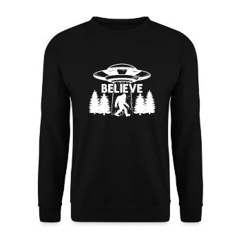 Bigfoot - Unisex Sweatshirt - black - Front - Alina (178cm) & Michal (187cm)