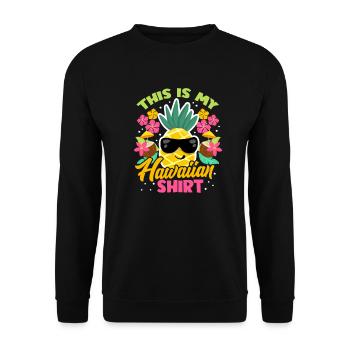 Ananas d'Hawaï - Sweat-shirt Unisexe - noir - Devant - Alina (178cm) & Michal (187cm)