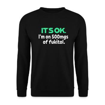 sarcasme - Sweat-shirt Unisexe - noir - Devant - Alina (178cm) & Michal (187cm)
