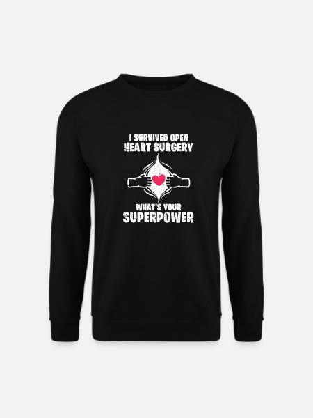 Herz Operation OP Chirurgie Chirurg Patient Spital - Unisex Pullover - Schwarz
