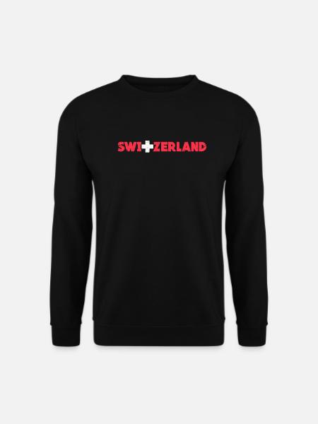 Schweiz Schweizer Switzerland Geschenk - Unisex Pullover - Schwarz