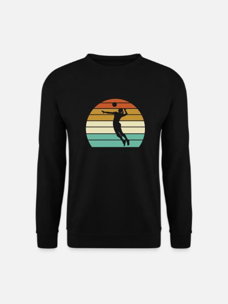 Volleyball Retro - Unisex Pullover - Schwarz