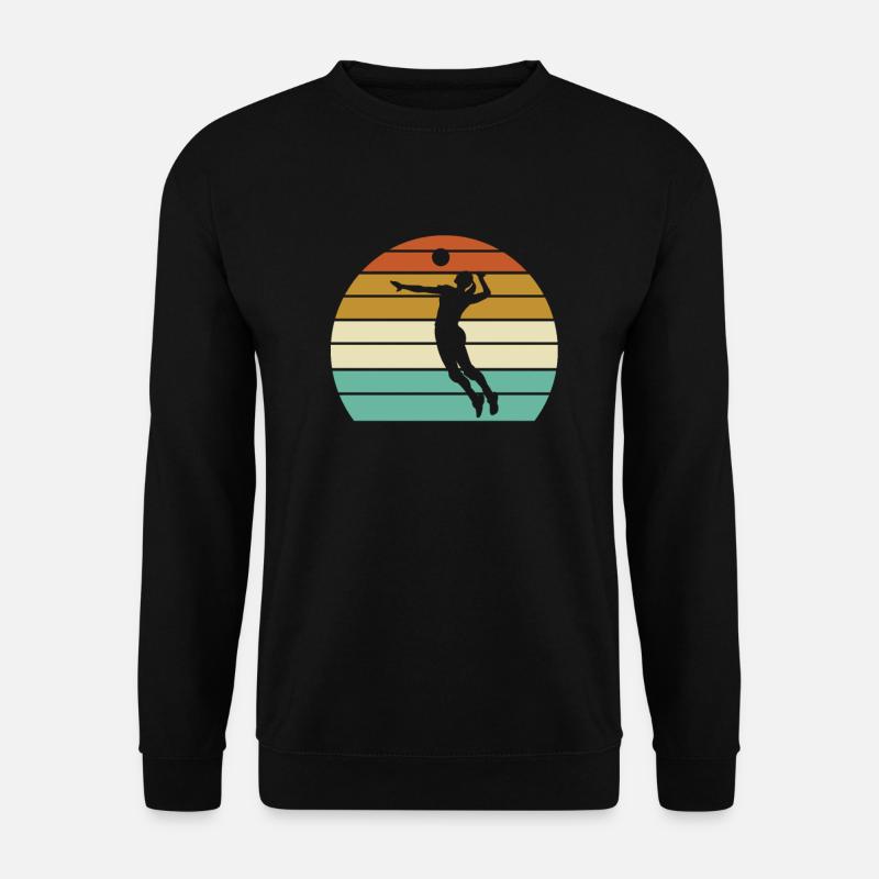 Volleyball Retro - Unisex Pullover - Schwarz