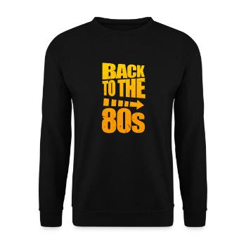 80 - Unisex Sweatshirt - black - Front - Alina (178cm) & Michal (187cm)