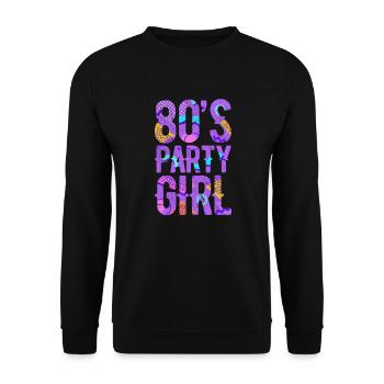 80 - Unisex Sweatshirt - black - Front - Alina (178cm) & Michal (187cm)