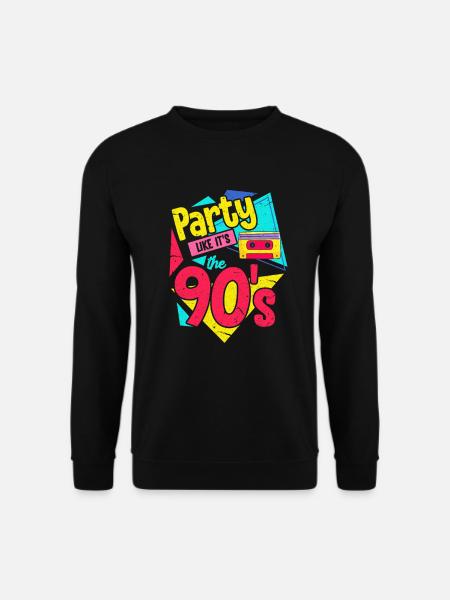 90er Jahre - Unisex Pullover - Schwarz