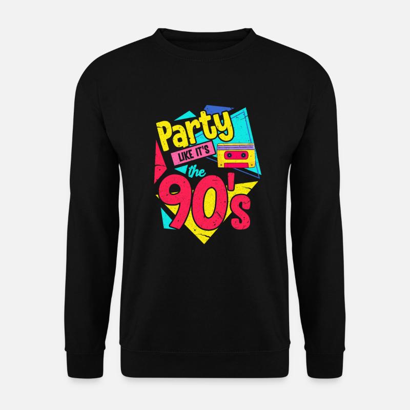 90er Jahre - Unisex Pullover - Schwarz