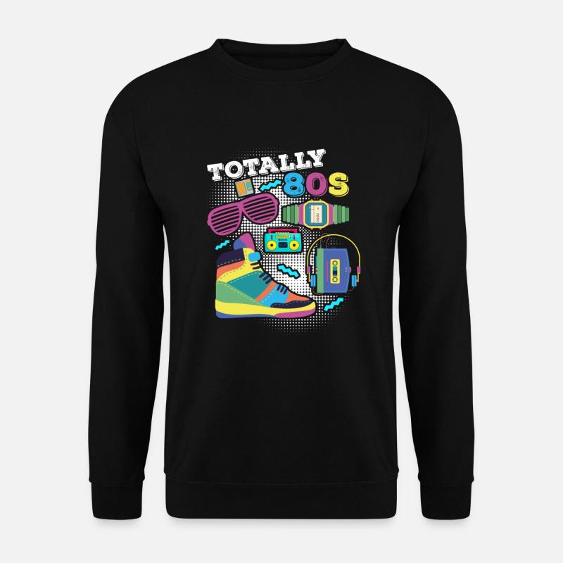 80er - Unisex Pullover - Schwarz