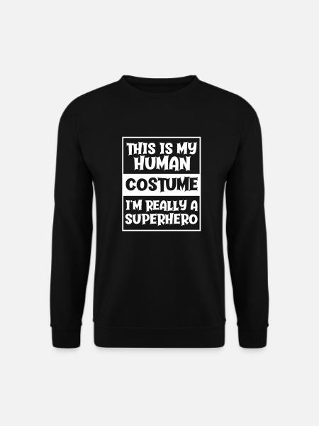 Halloween superhero superhero costume gift - Unisex Sweatshirt - black