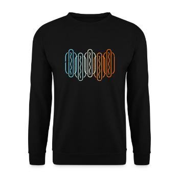 Hot dog - Unisex Sweatshirt - black - Front - Alina (178cm) & Michal (187cm)