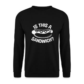 Hot dog - Unisex Sweatshirt - black - Front - Alina (178cm) & Michal (187cm)