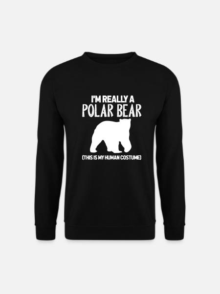 Polar Bear Polar Bear Polar Bear Bear Costume Gift - Unisex Sweatshirt - black