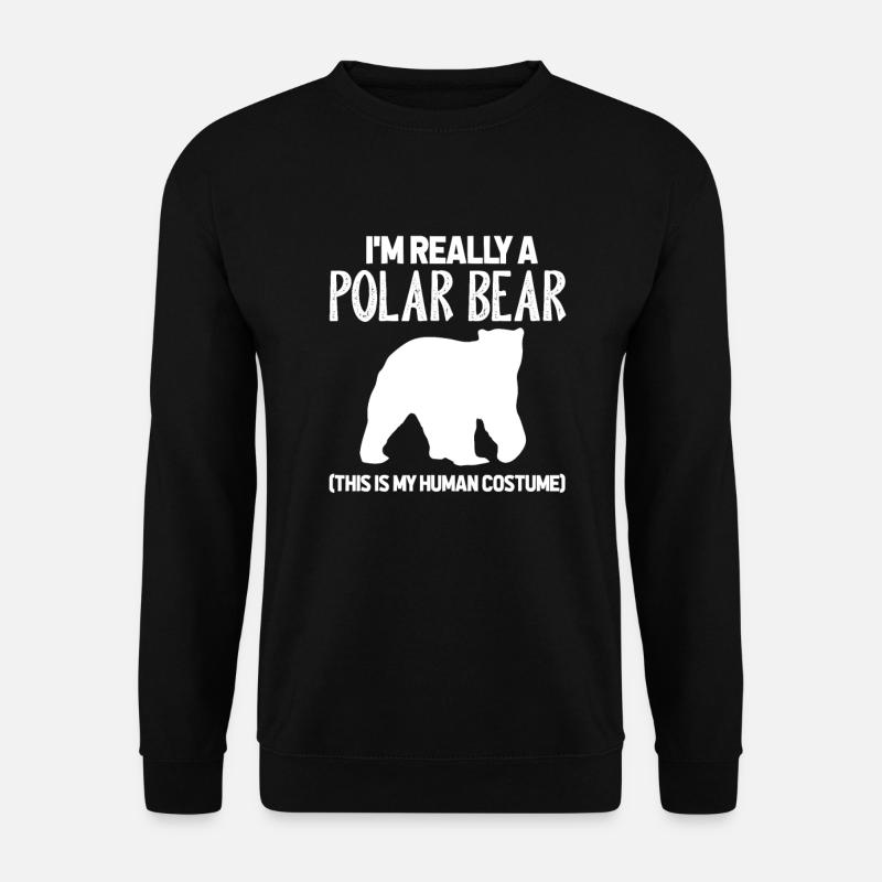 Polar Bear Polar Bear Polar Bear Bear Costume Gift - Unisex Sweatshirt - black
