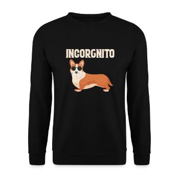 Corgi Wales Dog Welsh Corgi Pembroke Gift - Unisex Sweatshirt - black - Front - Alina (178cm) & Michal (187cm)