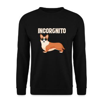 Corgi - Unisex Pullover - Schwarz - Vorne - Alina (178cm) & Michal (187cm)