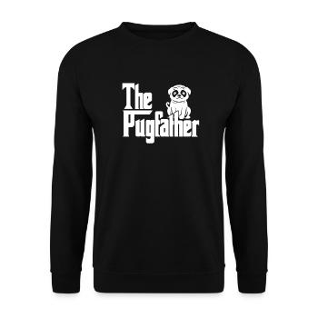 Pug pugs pet love dog dogs gift - Unisex Sweatshirt - black - Front - Alina (178cm) & Michal (187cm)