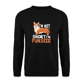 Corgi - Unisex Pullover - Schwarz - Vorne - Alina (178cm) & Michal (187cm)