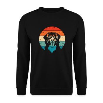 Bernese Mountain Dog pet love dog gift - Unisex Sweatshirt - black - Front - Alina (178cm) & Michal (187cm)