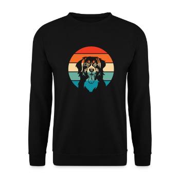 Bernese Mountain Dog pet love dog gift - Unisex Sweatshirt - black - Front - Alina (178cm) & Michal (187cm)