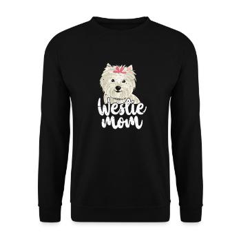 Westie Mom - Unisex Sweatshirt - black - Front - Alina (178cm) & Michal (187cm)