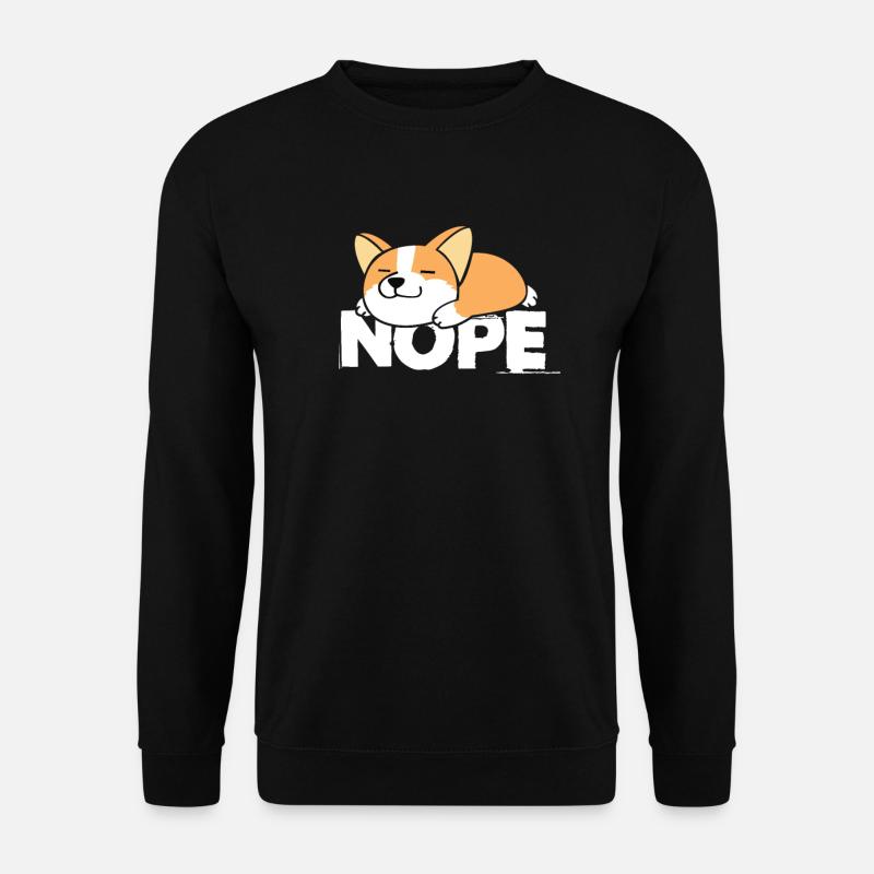 Corgi - Unisex Pullover - Schwarz