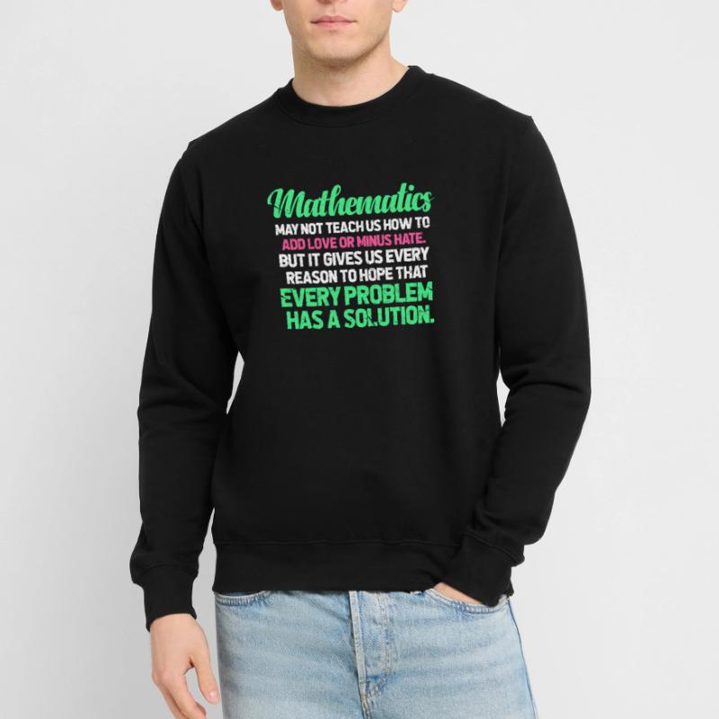 Math math prof enseignant algèbre école pi cadeau Sweat-shirt Unisexe