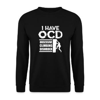 climber - Unisex Sweatshirt - black - Front - Alina (178cm) & Michal (187cm)