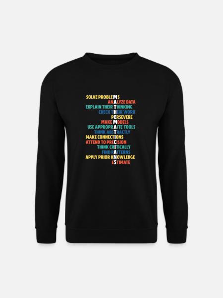 Math math prof enseignant algèbre école pi cadeau - Sweat-shirt Unisexe - noir