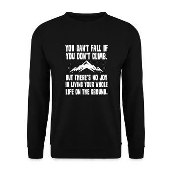 Climber - Unisex Sweatshirt - black - Front - Alina (178cm) & Michal (187cm)