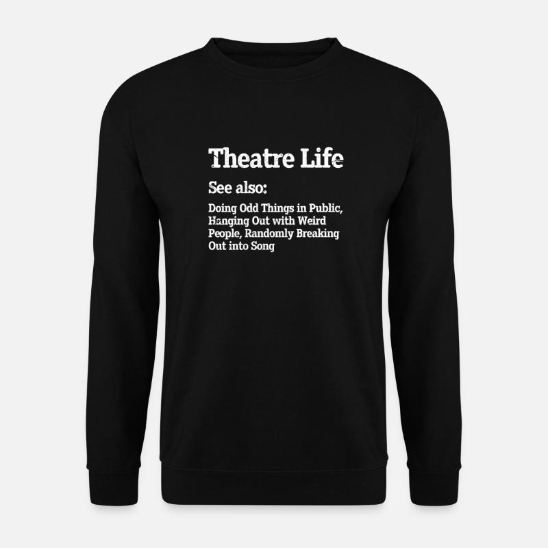Theater - Unisex Pullover - Schwarz