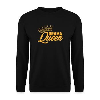 Drama Queen - Unisex Pullover - Schwarz - Vorne - Alina (178cm) & Michal (187cm)