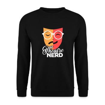 Théâtre scène comédie musicale répétitions cadeau - Sweat-shirt Unisexe - noir - Devant - Alina (178cm) & Michal (187cm)