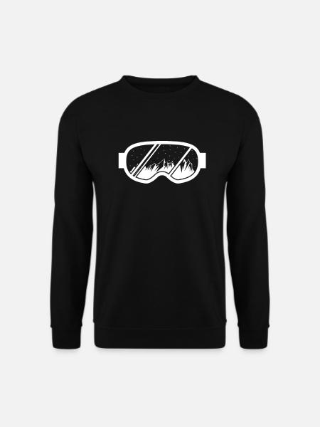 Ski goggles - Unisex Sweatshirt - black