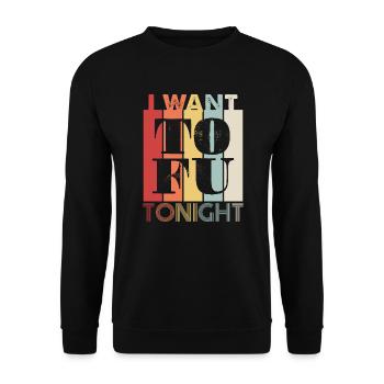 Vegan - Unisex Sweatshirt - black - Front - Alina (178cm) & Michal (187cm)