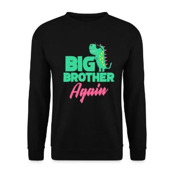 Grand frère - Sweat-shirt Unisexe - noir - Devant - Alina (178cm) & Michal (187cm)