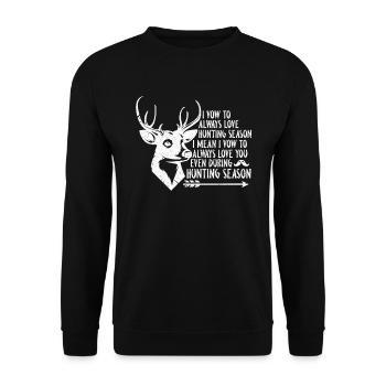 Jagd - Unisex Pullover - Schwarz - Vorne - Alina (178cm) & Michal (187cm)