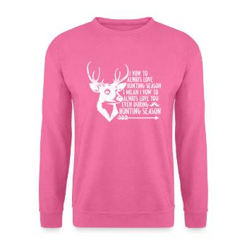 Jagd - Unisex Pullover - Pink - Vorne