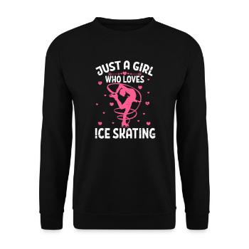 figure skating - Unisex Sweatshirt - black - Front - Alina (178cm) & Michal (187cm)