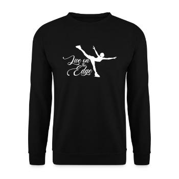 figure skating - Unisex Sweatshirt - black - Front - Alina (178cm) & Michal (187cm)
