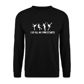 figure skating - Unisex Sweatshirt - black - Front - Alina (178cm) & Michal (187cm)